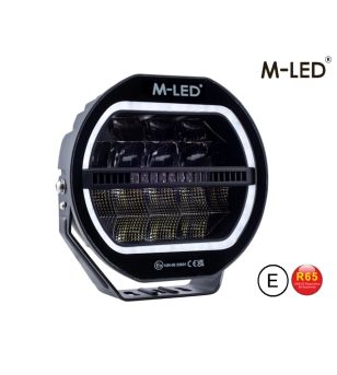 Driving light - M-Led - Classic 220 - 9.5" - 24.2cm - Smoke - Position light White/Amber - Spot