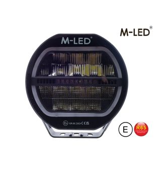 Driving light - M-Led - Classic 220 - 9.5" - 24.2cm - Smoke - Position light White/Amber - Spot