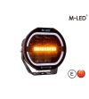Verstraler - M-Led - Classic 220 - 9.5" - 24.2cm - Smoke - Positielicht Wit/Amber - Spot