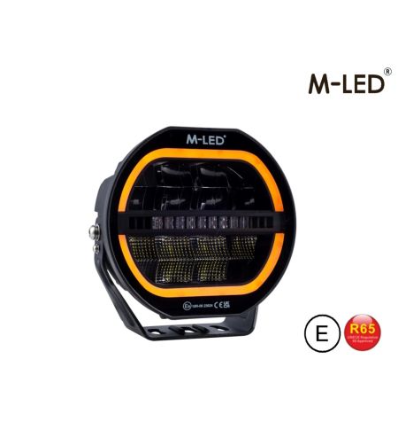 Verstraler - M-Led - Co-Pilot - 7" - 17.8cm - Positielicht Wit/Amber - 1 flitspatroon - Driving Spot Combo