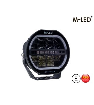 Extraljus - M-Led - Classic 220 - 9.5" - 24.2cm - Smoke - Positionsljus Vit/Bärnsten - Spot 