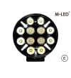 Extraljus - M-Led - Classic 220 - 9.5" - 24.2cm - Smoke - Positionsljus Vit/Bärnsten - Spot