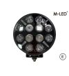Extraljus - M-Led - Classic 220 - 9.5" - 24.2cm - Smoke - Positionsljus Vit/Bärnsten - Spot
