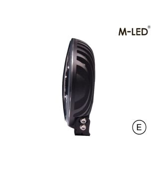 Extraljus - M-Led - Classic 220 - 9.5" - 24.2cm - Smoke - Positionsljus Vit/Bärnsten - Spot 