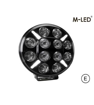 Verstraler - M-Led - Classic 220 - 9.5" - 24.2cm - Smoke - Positielicht Wit/Amber - Spot