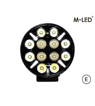 Verstraler - M-Led - Classic 220 - 9.5" - 24.2cm - Smoke - Positielicht Wit/Amber - Spot