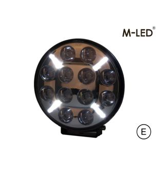 Driving light - M-Led - Classic 220 - 9.5" - 24.2cm - Smoke - Position light White/Amber - Spot