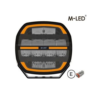 Driving light - M-Led - Classic 220 - 9.5" - 24.2cm - Smoke - Position light White/Amber - Spot