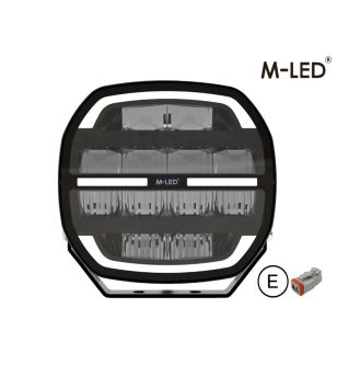 Verstraler - M-Led - Classic 220 - 9.5" - 24.2cm - Smoke - Positielicht Wit/Amber - Spot