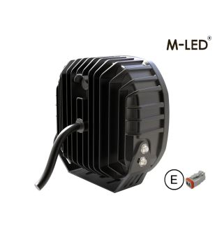Extraljus - M-Led - Classic 220 - 9.5" - 24.2cm - Smoke - Positionsljus Vit/Bärnsten - Spot 
