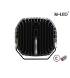 Verstraler - M-Led - Classic 220 - 9.5" - 24.2cm - Smoke - Positielicht Wit/Amber - Spot