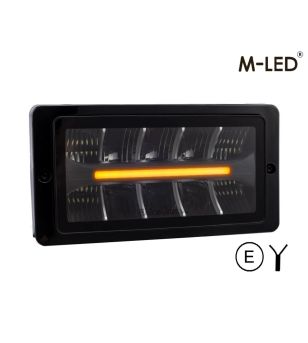 Fernscheinwerfer - M-Led - Klassisch 220 - 9.5" - 24.2cm - Smoke - Positionslicht Weiß/Amber - Spot 