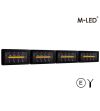 Extraljus - M-Led - Classic 220 - 9.5" - 24.2cm - Smoke - Positionsljus Vit/Bärnsten - Spot