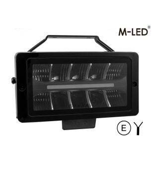 Driving light - M-Led - Classic 220 - 9.5" - 24.2cm - Smoke - Position light White/Amber - Spot