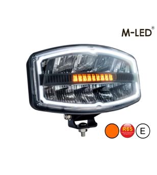 Fernscheinwerfer - M-Led - Klassisch 220 - 9.5" - 24.2cm - Smoke - Positionslicht Weiß/Amber - Spot 