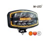 Driving light - M-Led - Saturn - 9.6" - 24.4cm - Oval - Position light White/Amber - 1 flash pattern - Spot Driving light - M-Led - Saturn - 9.6" - 24.4cm - Oval - Position light White/Amber - 1 flash pattern - Spot