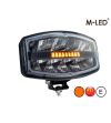 Driving light - M-Led - Classic 220 - 9.5" - 24.2cm - Smoke - Position light White/Amber - Spot