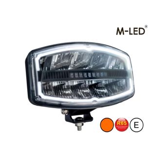 Driving light - M-Led - Classic 220 - 9.5" - 24.2cm - Smoke - Position light White/Amber - Spot