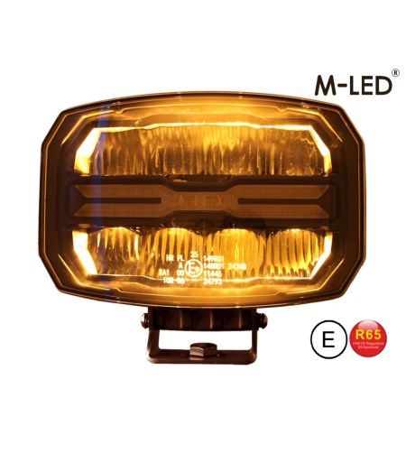 Driving light - M-Led - 8.7" - 22cm - Position light White/Amber/Yellow - 4 flash patterns - Driving