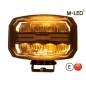 Driving light - M-Led - 8.7" - 22cm - Position light White/Amber/Yellow - 4 flash patterns - Driving Driving light - M-Led - 8.7" - 22cm - Position light White/Amber/Yellow - 4 flash patterns - Driving