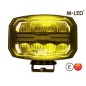 Extraljus - M-Led - 8.7" - 22cm - Positionsljus Vit/Bärnsten/Gul - 4 blixtmönster - Driving - Extraljus - M-Led - 8.7" - 22cm - Positionsljus Vit/Bärnsten/Gul - 4 blixtmönster - Driving -
