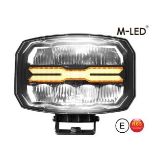 Driving light - M-Led - Classic 220 - 9.5" - 24.2cm - Smoke - Position light White/Amber - Spot