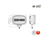 Fernscheinwerfer - M-Led - 8.7" - 22cm - Positionslicht Weiß/Amber/Gelb - 4 Blitzmuster - Driving Fernscheinwerfer - M-Led - 8.7" - 22cm - Positionslicht Weiß/Amber/Gelb - 4 Blitzmuster - Driving