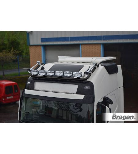 Roof bar - Bragan - Wide- 6 light mounts - Black - Volvo - FH - Globetrotter XL - 2021+