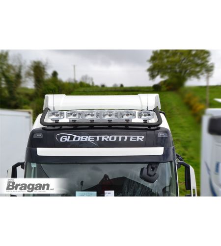 Takbåge - Bragan - Wide - 6 ljusfästen - Svart - Volvo - FH - Globetrotter XL - 2021+