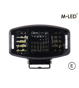 Extraljus - M-Led - Jumbo - 9.7" - 24.7cm - Touring - Positionsljus Vit/Bärnsten - Driving 
