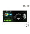 Extraljus - M-Led - Classic 220 - 9.5" - 24.2cm - Smoke - Positionsljus Vit/Bärnsten - Spot