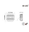 Verstraler - M-Led - Classic 220 - 9.5" - 24.2cm - Smoke - Positielicht Wit/Amber - Spot
