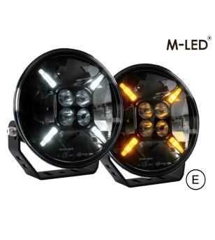 Fernscheinwerfer - M-Led - Klassisch 220 - 9.5" - 24.2cm - Smoke - Positionslicht Weiß/Amber - Spot