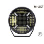 Driving light - M-Led - Cruiser - Dual Color - 9" - 22.9cm - Position light White/Amber - Spot Driving light - M-Led - Cruiser - Dual Color - 9" - 22.9cm - Position light White/Amber - Spot