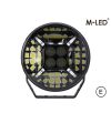 Driving light - M-Led - Classic 220 - 9.5" - 24.2cm - Smoke - Position light White/Amber - Spot