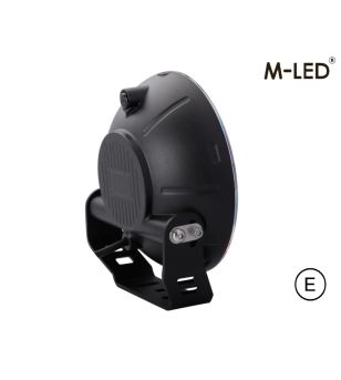 Fernscheinwerfer - M-Led - Klassisch 220 - 9.5" - 24.2cm - Smoke - Positionslicht Weiß/Amber - Spot 