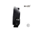 Extraljus - M-Led - Classic 220 - 9.5" - 24.2cm - Smoke - Positionsljus Vit/Bärnsten - Spot