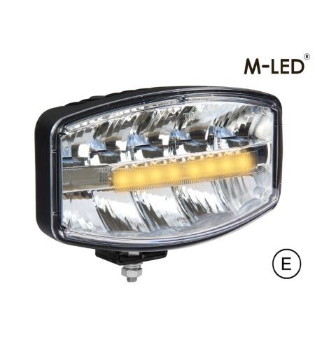 Fernscheinwerfer - M-Led - Saturn - 9.6" - 24.4cm - Oval - Positionslicht Weiß/Amber - Spot 
