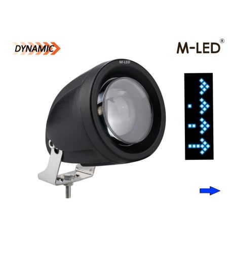 Fernscheinwerfer - M-Led - Klassisch 220 - 9.5" - 24.2cm - Smoke - Positionslicht Weiß/Amber - Spot