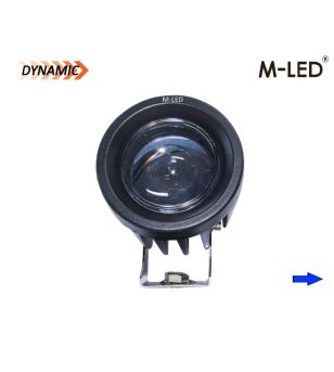 Fernscheinwerfer - M-Led - Dynamisch - 3" - 7.7cm - Pfeil Sicherheitslampe - Blau - Spot