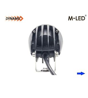 Driving light - M-Led - Classic 220 - 9.5" - 24.2cm - Smoke - Position light White/Amber - Spot