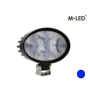 Extraljus - M-Led - 5.5" - 14cm - Säkerhetslampa - Blå - Spot -