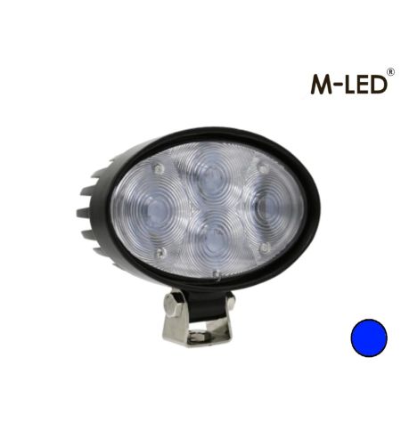 Driving light - M-Led - 5.5" - 14cm - Safety Light - Blue - Spot