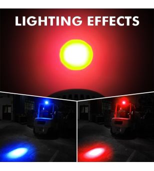 Verstraler - M-Led - Classic 220 - 9.5" - 24.2cm - Smoke - Positielicht Wit/Amber - Spot