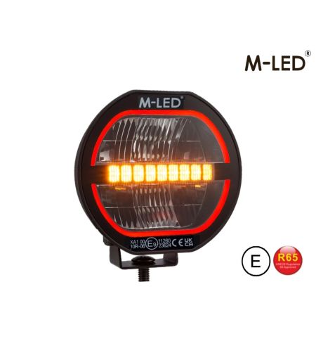 Fernscheinwerfer - M-Led - Klassisch 220 - 9.5" - 24.2cm - Smoke - Positionslicht Weiß/Amber - Spot