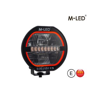 Fernscheinwerfer - M-Led - Co-Pilot - 5" - 12.6cm - Positionslicht Rot/Amber - 1 Blinkmuster - Driving