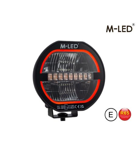 Fernscheinwerfer - M-Led - Co-Pilot - 5" - 12.6cm - Positionslicht Rot/Amber - 1 Blinkmuster - Driving