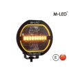 Extraljus - M-Led - Classic 220 - 9.5" - 24.2cm - Smoke - Positionsljus Vit/Bärnsten - Spot