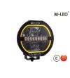 Fernscheinwerfer - M-Led - Klassisch 220 - 9.5" - 24.2cm - Smoke - Positionslicht Weiß/Amber - Spot