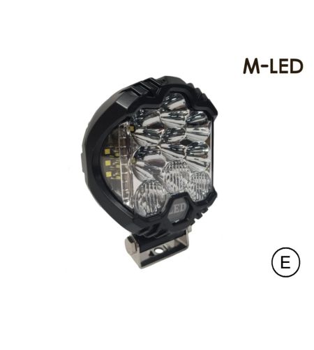 Verstraler - M-Led - 5.5" - 14cm - Veiligheidslamp - Blauw - Spot